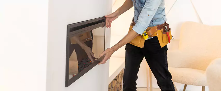 Metal Fireplace Installation in Monroe, Michigan